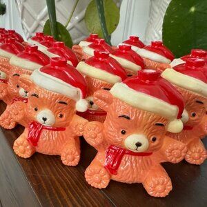 4 for $20: VINTAGE Teddy Bear Blow Mold String Light Covers - Set of 20